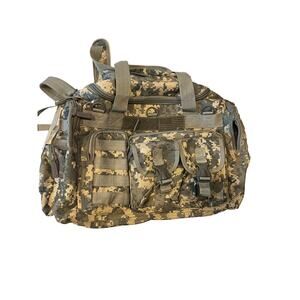 East West Heavy Canvas Camo Duffel 18"x12"x12"